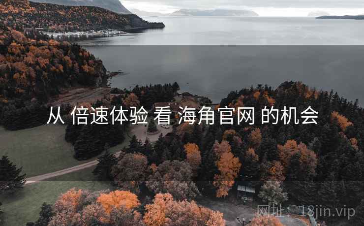从 倍速体验 看 海角官网 的机会